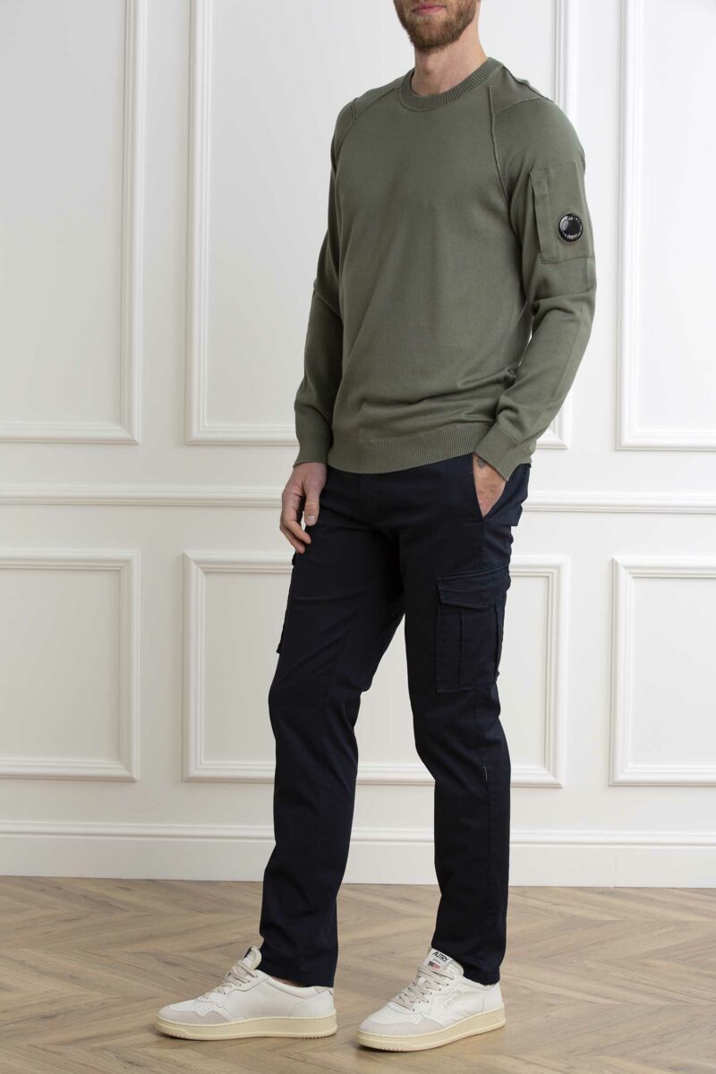 CP COMPANY-MAGLIA SEA ISLAND LENS KNIT-CPMKN129A004037A AGAVE 54