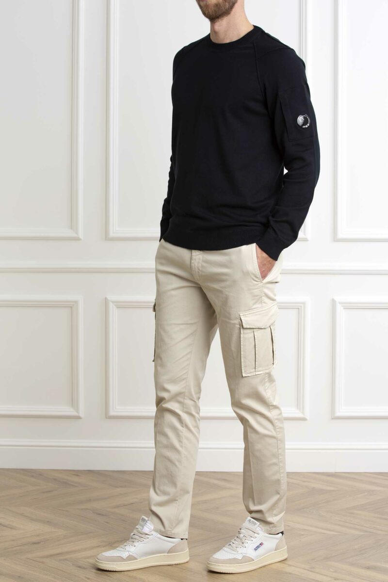CP COMPANY-MAGLIA SEA ISLAND LENS KNIT-CPMKN129A004037A ECLIPSE 54