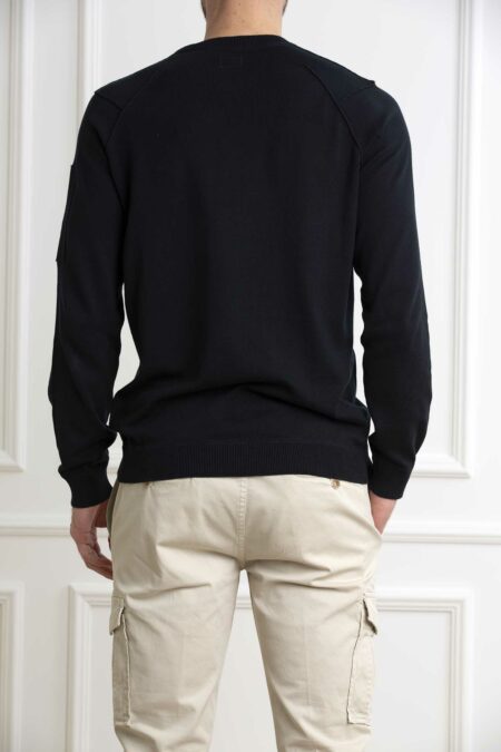 CP COMPANY-MAGLIA SEA ISLAND LENS KNIT-CPMKN129A004037A ECLIPSE 54