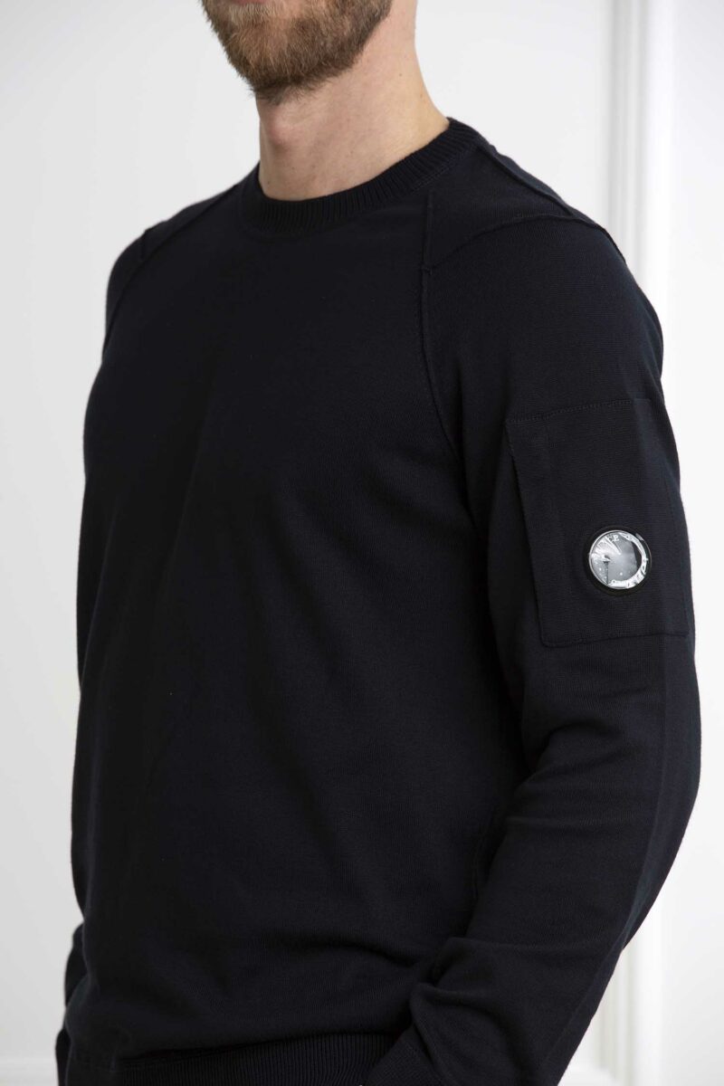 CP COMPANY-MAGLIA SEA ISLAND LENS KNIT-CPMKN129A004037A ECLIPSE 54