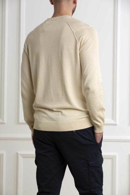 CP COMPANY-MAGLIA SEA ISLAND LENS KNIT-CPMKN129A004037A PISTACCHIO 54