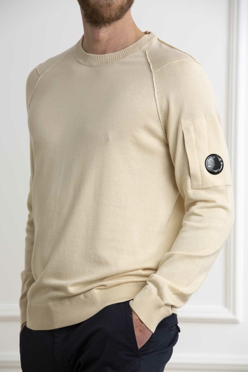 CP COMPANY-MAGLIA SEA ISLAND LENS KNIT-CPMKN129A004037A PISTACCHIO 54