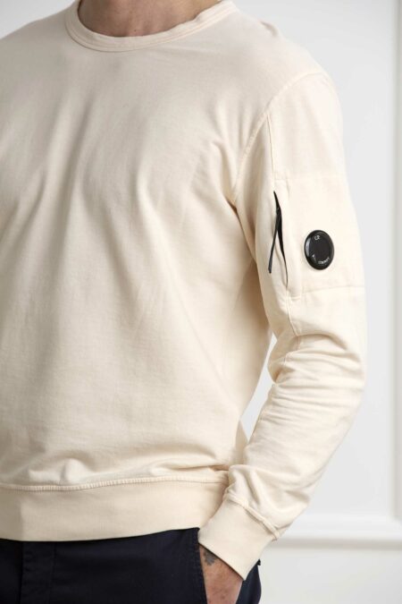 CP COMPANY-MAGLIA LIGHT FLEECE SWEATSHIRT-CPMSS032A002246G PISTACCHIO XL