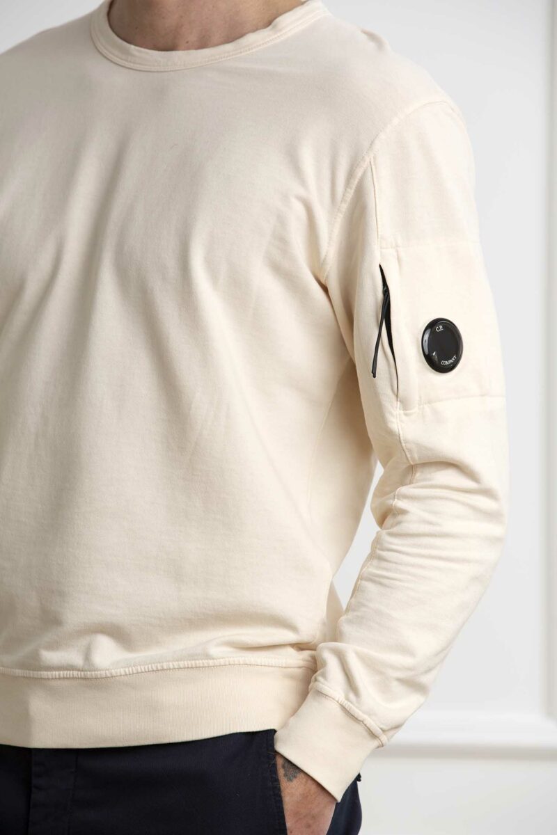 CP COMPANY-MAGLIA LIGHT FLEECE SWEATSHIRT-CPMSS032A002246G PISTACCHIO XL