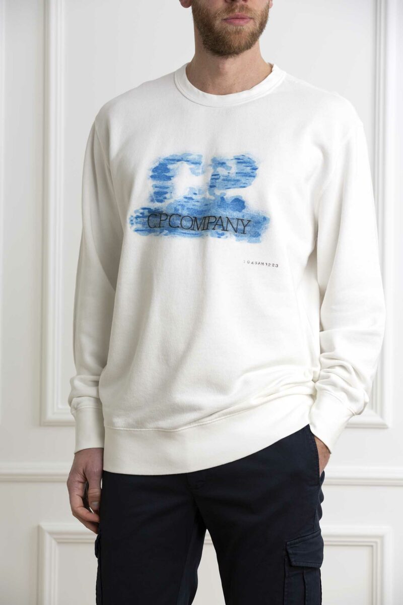 CP COMPANY-FELPA FLEECE ARTISANAL LOGO SWEATSHIRT-CPMSS304A006312G GAUZE XL