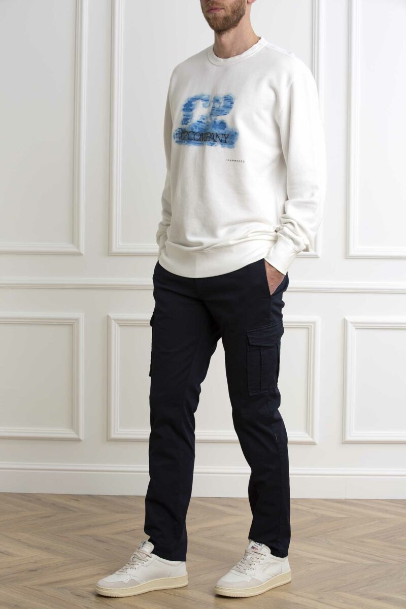 CP COMPANY-FELPA FLEECE ARTISANAL LOGO SWEATSHIRT-CPMSS304A006312G GAUZE XL