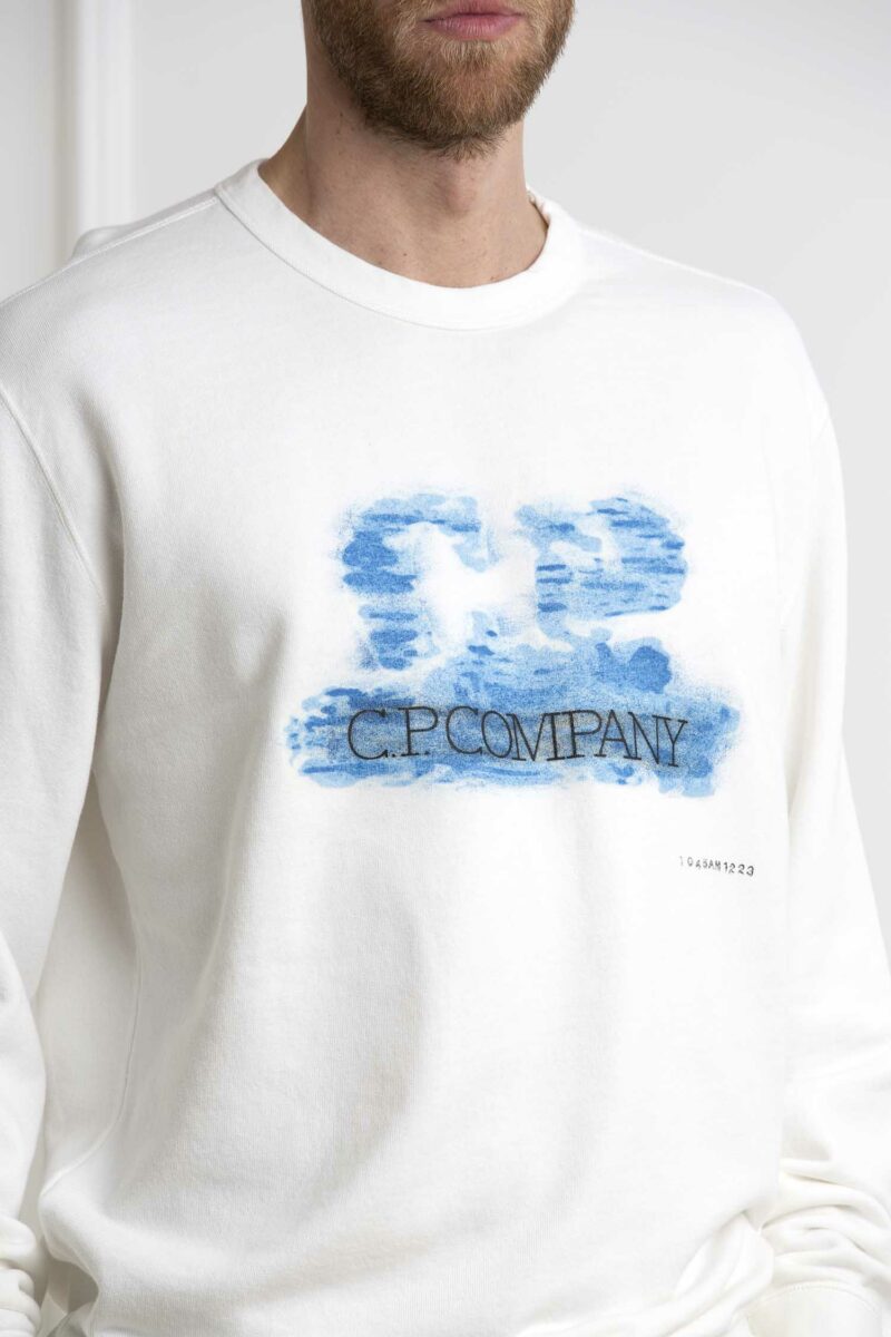 CP COMPANY-FELPA FLEECE ARTISANAL LOGO SWEATSHIRT-CPMSS304A006312G GAUZE XL
