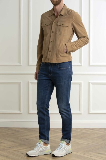 D'AMICO-GIUBBINO SUEDE PELLE DI CAPRA-DADGU0551GUS BEIGE 54
