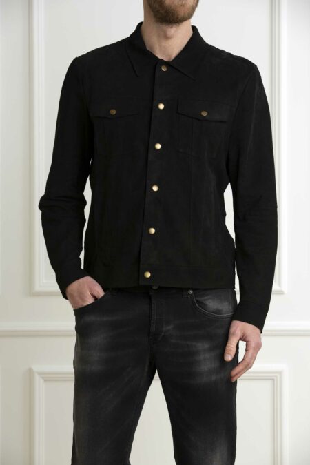 D'AMICO-GIUBBINO SUEDE PELLE DI CAPRA-DADGU0551GUS NERO 48