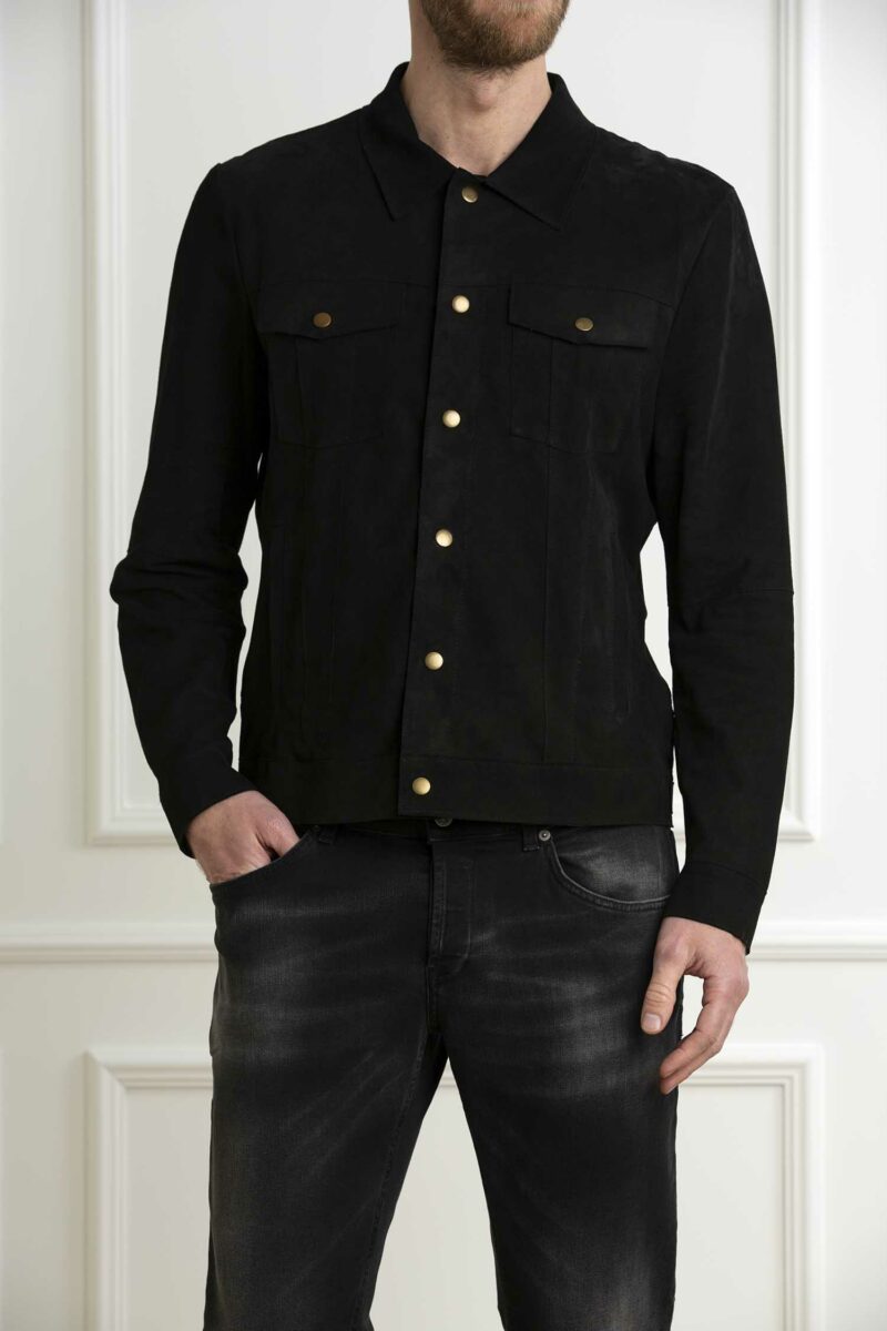 D'AMICO-GIUBBINO SUEDE PELLE DI CAPRA-DADGU0551GUS NERO 48