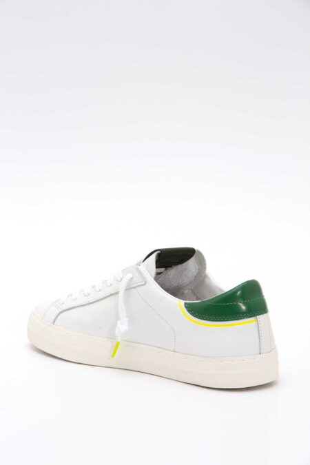 D.A.T.E.-SCARPA HILL LOW VINTAGE CALF WHITE-GREEN-DATEM421HLVCWG BIANCO 45