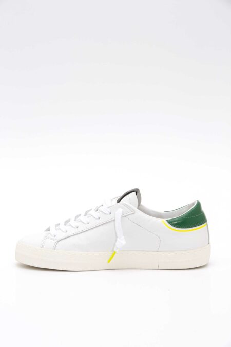 D.A.T.E.-SCARPA HILL LOW VINTAGE CALF WHITE-GREEN-DATEM421HLVCWG BIANCO 45