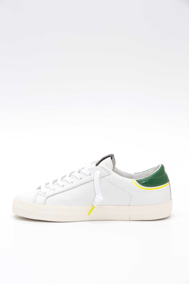 D.A.T.E.-SCARPA HILL LOW VINTAGE CALF WHITE-GREEN-DATEM421HLVCWG BIANCO 45