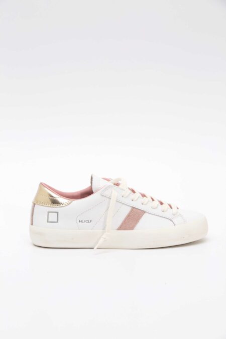 D.A.T.E.-SCARPA DONNA HILL LOW CALF WHITE-PLATINUM-DATEW421HLCAWM BIANCO 41