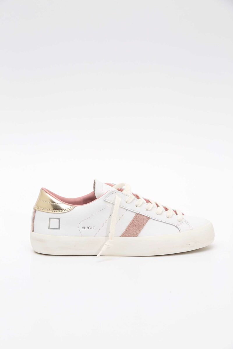 D.A.T.E.-SCARPA DONNA HILL LOW CALF WHITE-PLATINUM-DATEW421HLCAWM BIANCO 41