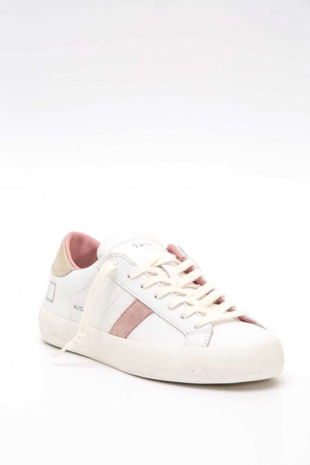 D.A.T.E.-SCARPA DONNA HILL LOW CALF WHITE-PLATINUM-DATEW421HLCAWM BIANCO 41