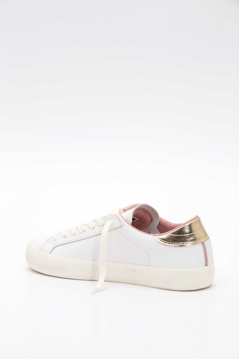 D.A.T.E.-SCARPA DONNA HILL LOW CALF WHITE-PLATINUM-DATEW421HLCAWM BIANCO 41