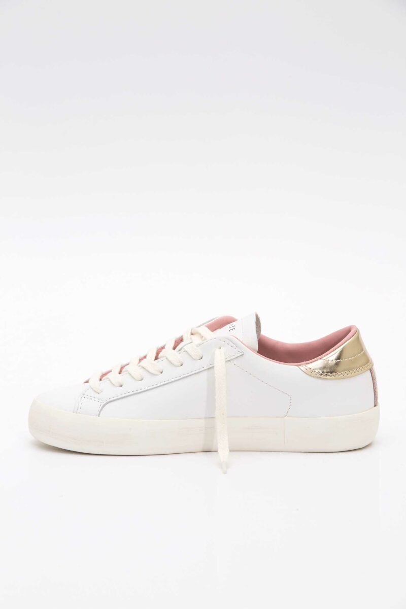 D.A.T.E.-SCARPA DONNA HILL LOW CALF WHITE-PLATINUM-DATEW421HLCAWM BIANCO 41