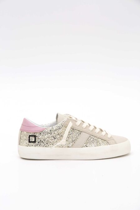 D.A.T.E.-SCARPA HILL LOW GLITTER PLATINUM-DATEW421HLGLPL PLATINUM 40