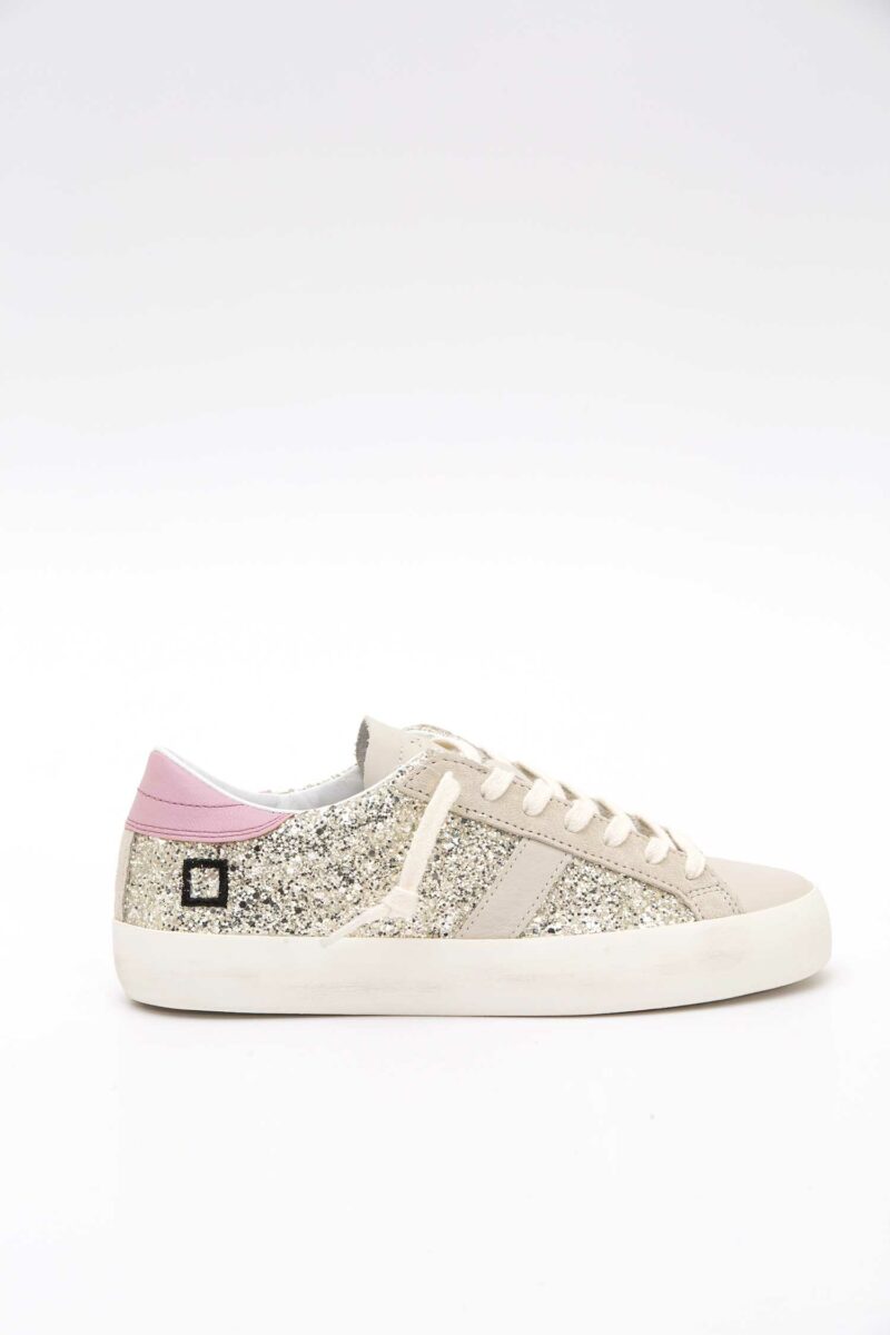 D.A.T.E.-SCARPA HILL LOW GLITTER PLATINUM-DATEW421HLGLPL PLATINUM 40