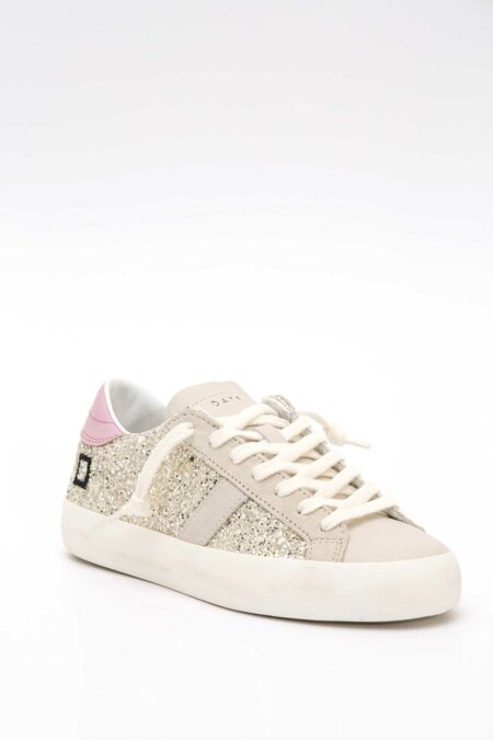D.A.T.E.-SCARPA HILL LOW GLITTER PLATINUM-DATEW421HLGLPL PLATINUM 40