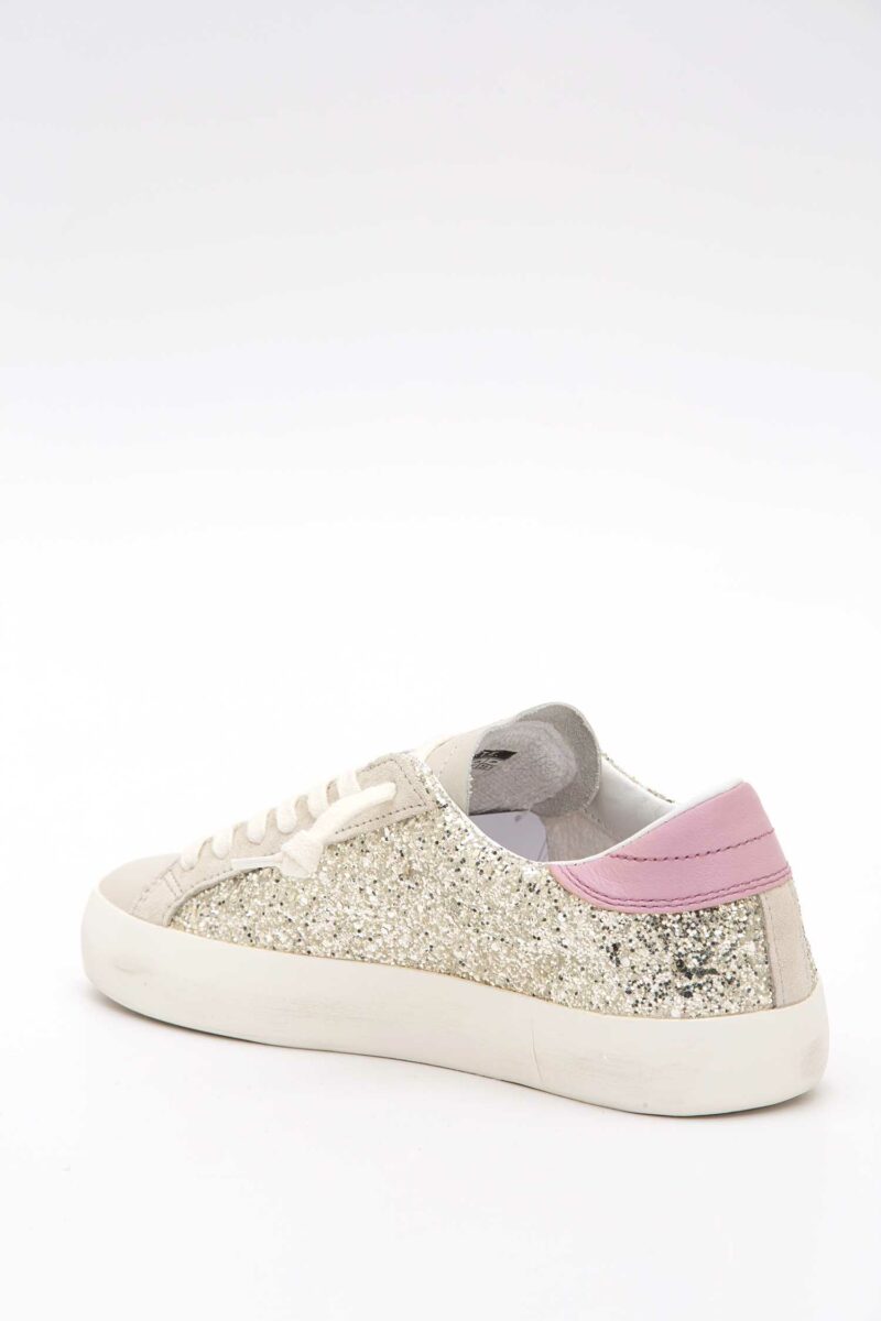 D.A.T.E.-SCARPA HILL LOW GLITTER PLATINUM-DATEW421HLGLPL PLATINUM 40