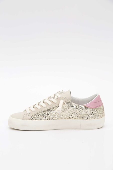 D.A.T.E.-SCARPA HILL LOW GLITTER PLATINUM-DATEW421HLGLPL PLATINUM 40