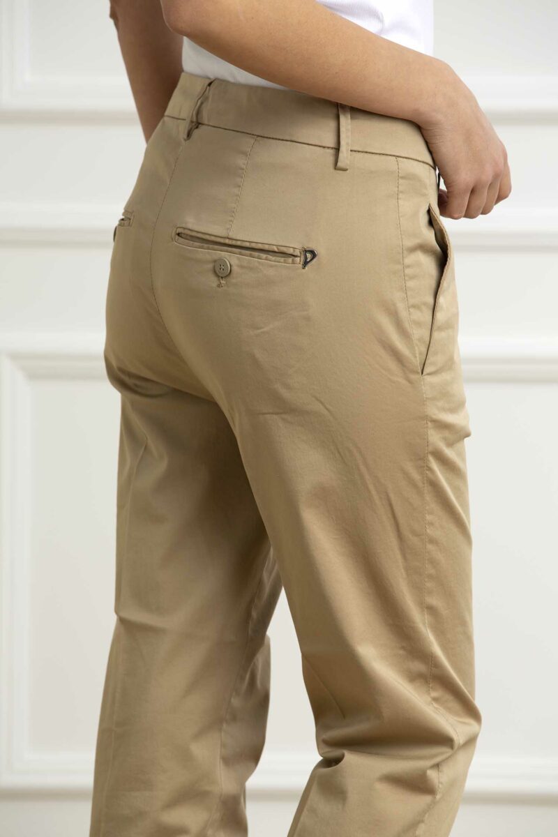 DONDUP-PANTAL. NIMA ZIP DONNA-DDDP576ZRSE036 CAMMELLO 28