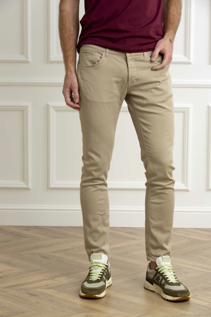 DONDUP-JEANS GEORGE COLORATO PTD-DDUP232BS0030 ECRU 38