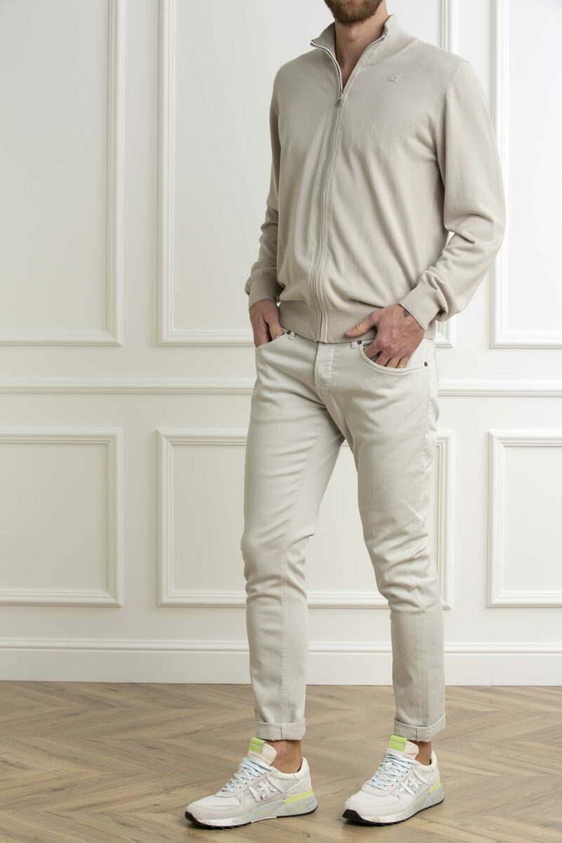 DONDUP-JEANS GEORGE COLORATO PTD-DDUP232BS0030 GRIGIO 36