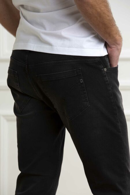 DONDUP-JEANS GEORGE COLOR UOMO-DDUP232DS0337HB2 NERO 36