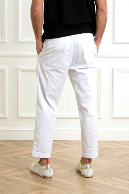 DONDUP-PANTALONE ZYAN-DDUP521GS0096 BIANCO 35
