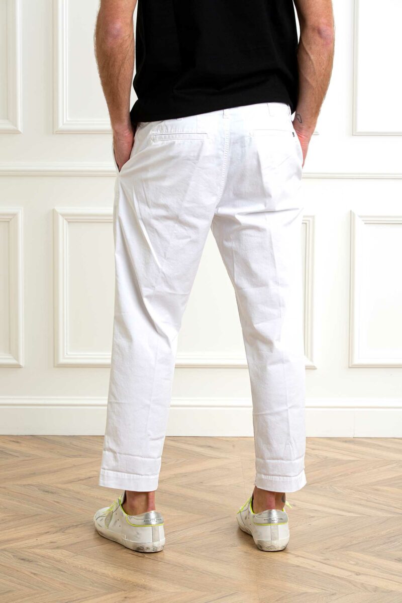 DONDUP-PANTALONE ZYAN-DDUP521GS0096 BIANCO 35