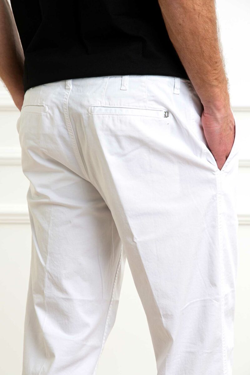DONDUP-PANTALONE ZYAN-DDUP521GS0096 BIANCO 35