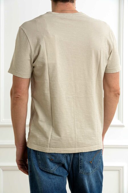 DONDUP-T-SHIRT FIAMMATA CON SCRITTA-DDUS198JF0195UIT3 BEIGE XL