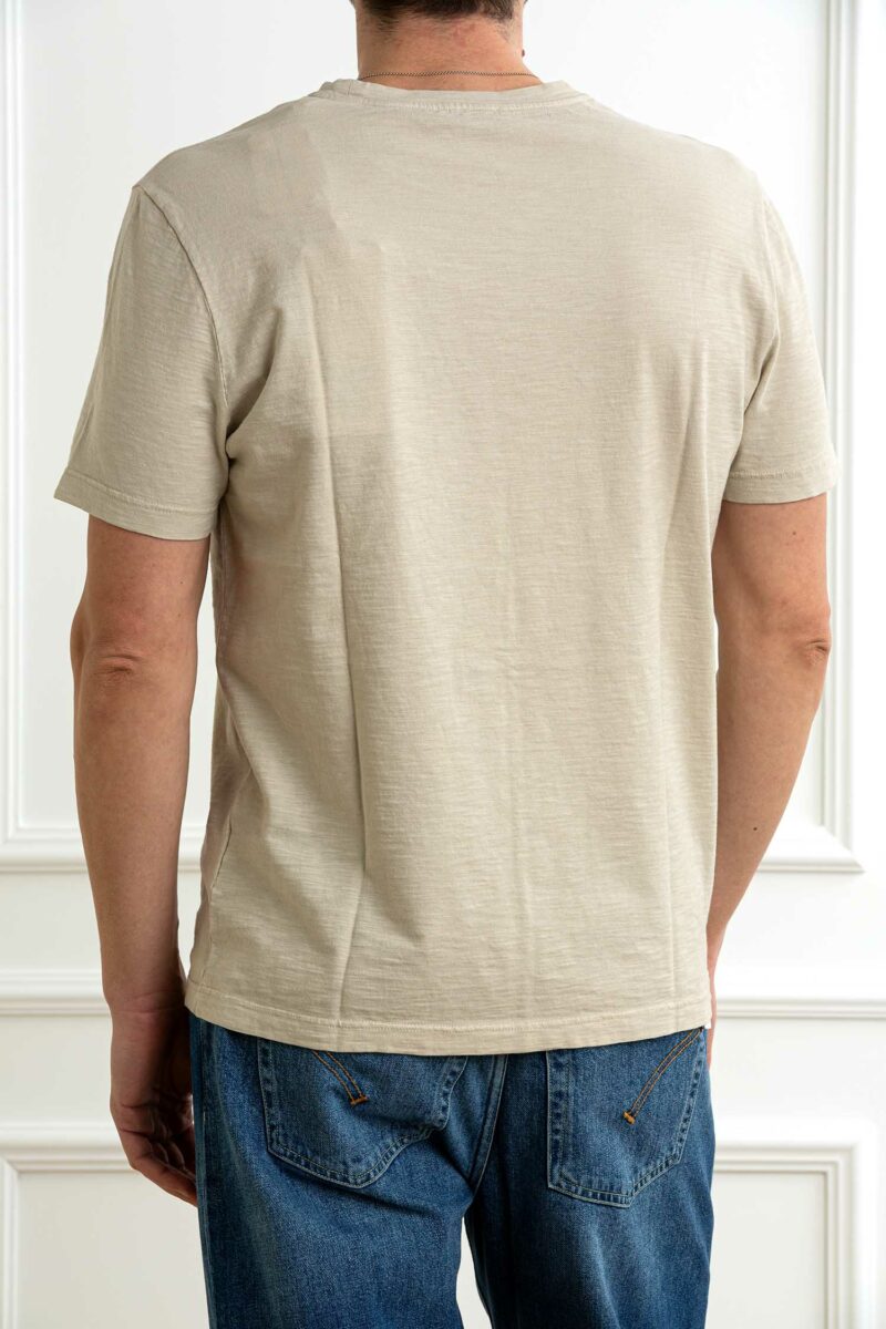 DONDUP-T-SHIRT FIAMMATA CON SCRITTA-DDUS198JF0195UIT3 BEIGE XL