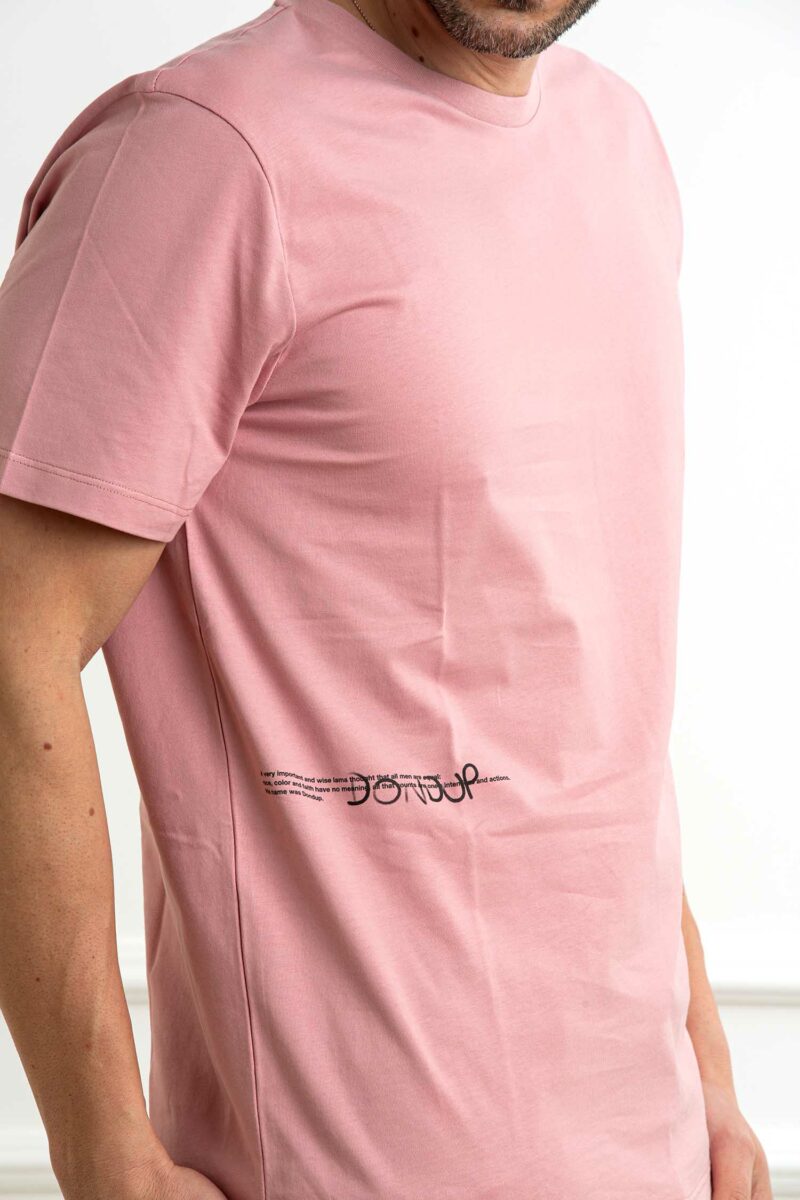 DONDUP-T-SHIRT COTONE STRETCH-DDUS198JF0309UIU2 ROSA XL
