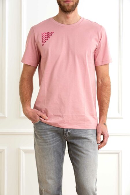 DONDUP-T/SHIRT UOMO IT9-DDUS198JF0309U ROSA XL