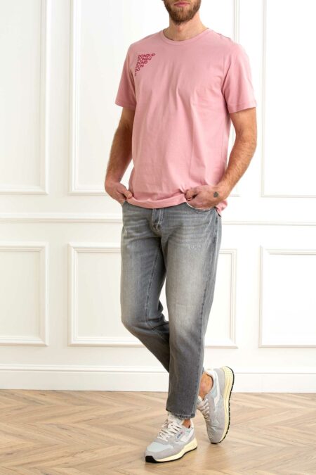 DONDUP-T/SHIRT UOMO IT9-DDUS198JF0309U ROSA XL