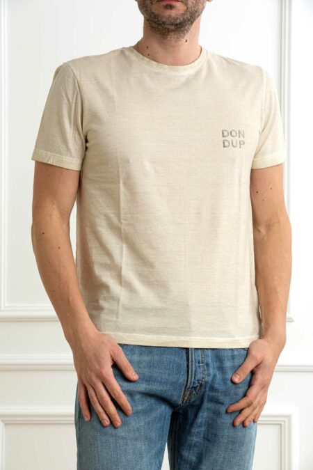 DONDUP-T/SHIRT IT7 UOMO-DDUS198JF0355U BEIGE XL
