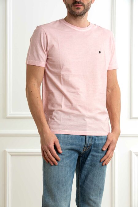 DONDUP-T/SHIRT IT7 UOMO-DDUS198JF0355U ROSA XL