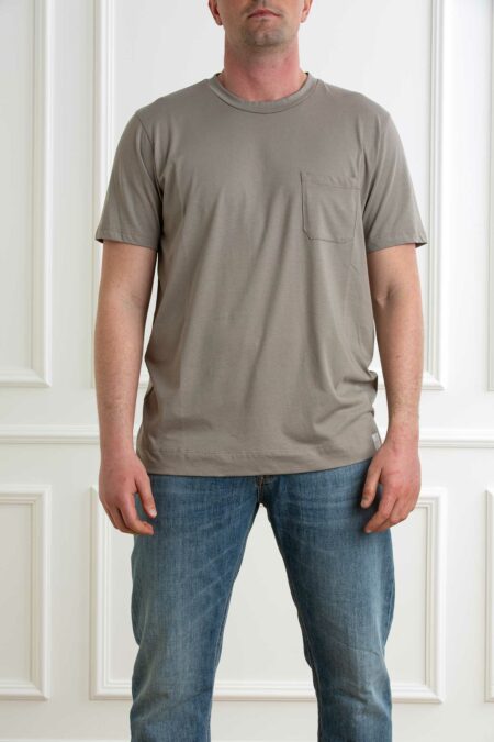 DANIELE FIESOLI-T-SHIRT TASCHINO-DFDF0630 GRI XL