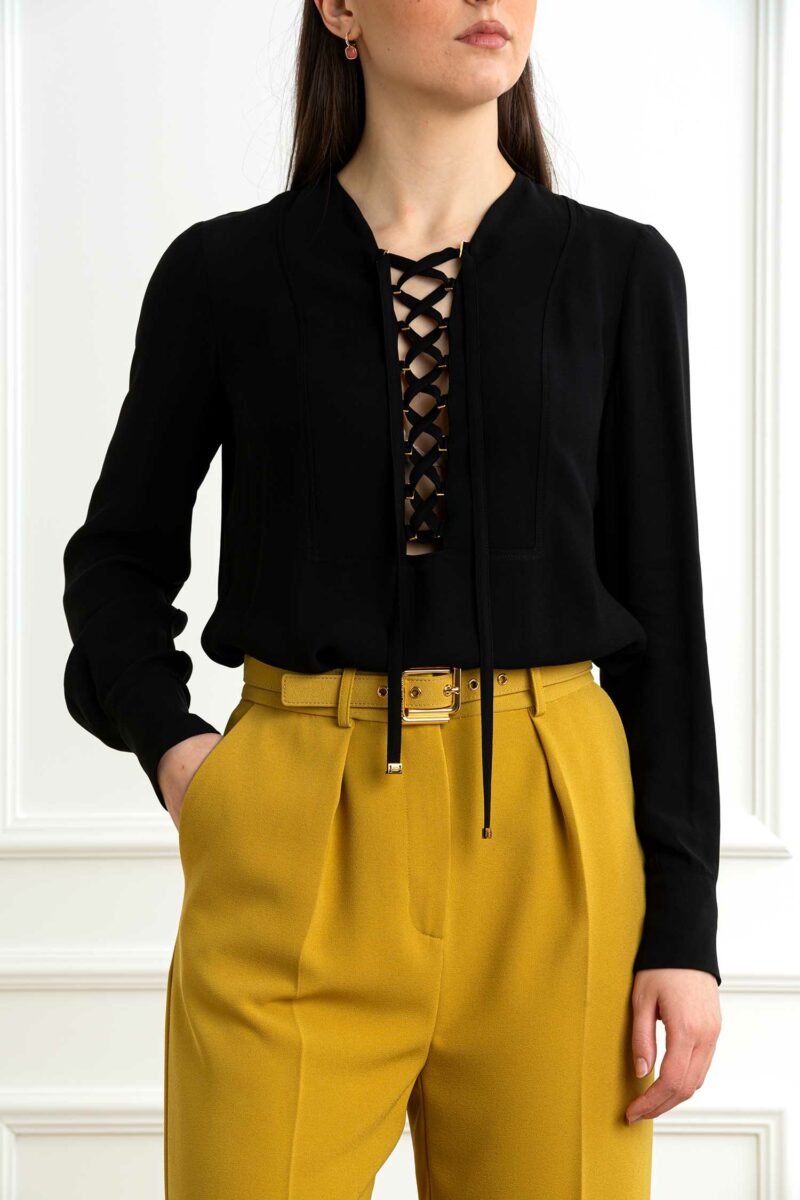 ELISABETTA FRANCHI-CAMICIA-EFCA00351E2 NERO 44