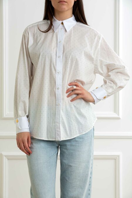 ELISABETTA FRANCHI-CAMICIA-EFCA00451E2 BIANCO 42