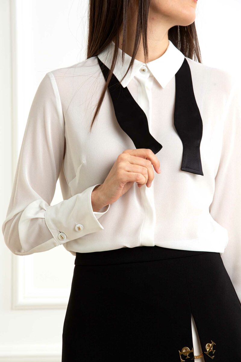 ELISABETTA FRANCHI-CAMICIA-EFCA10952E2 AVORIO 44