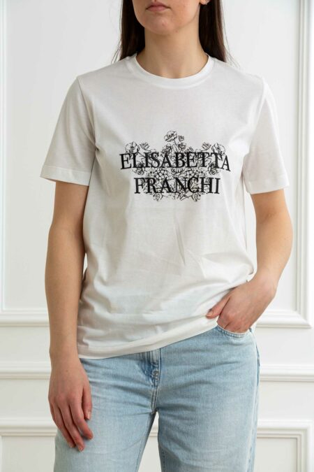 ELISABETTA FRANCHI-T-SHIRT-EFMA00351E2 GESSO 44