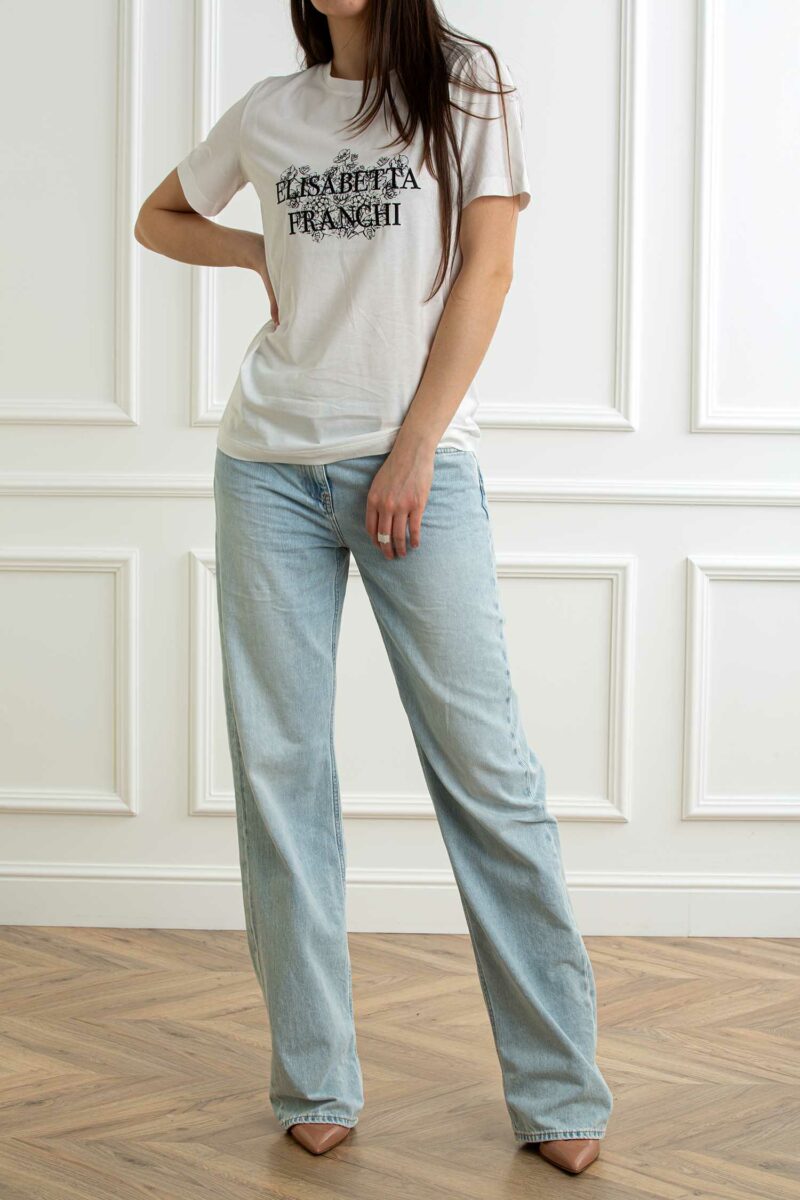 ELISABETTA FRANCHI-T-SHIRT-EFMA00351E2 GESSO 38