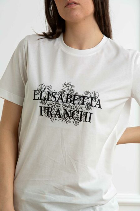 ELISABETTA FRANCHI-T-SHIRT-EFMA00351E2 GESSO 38