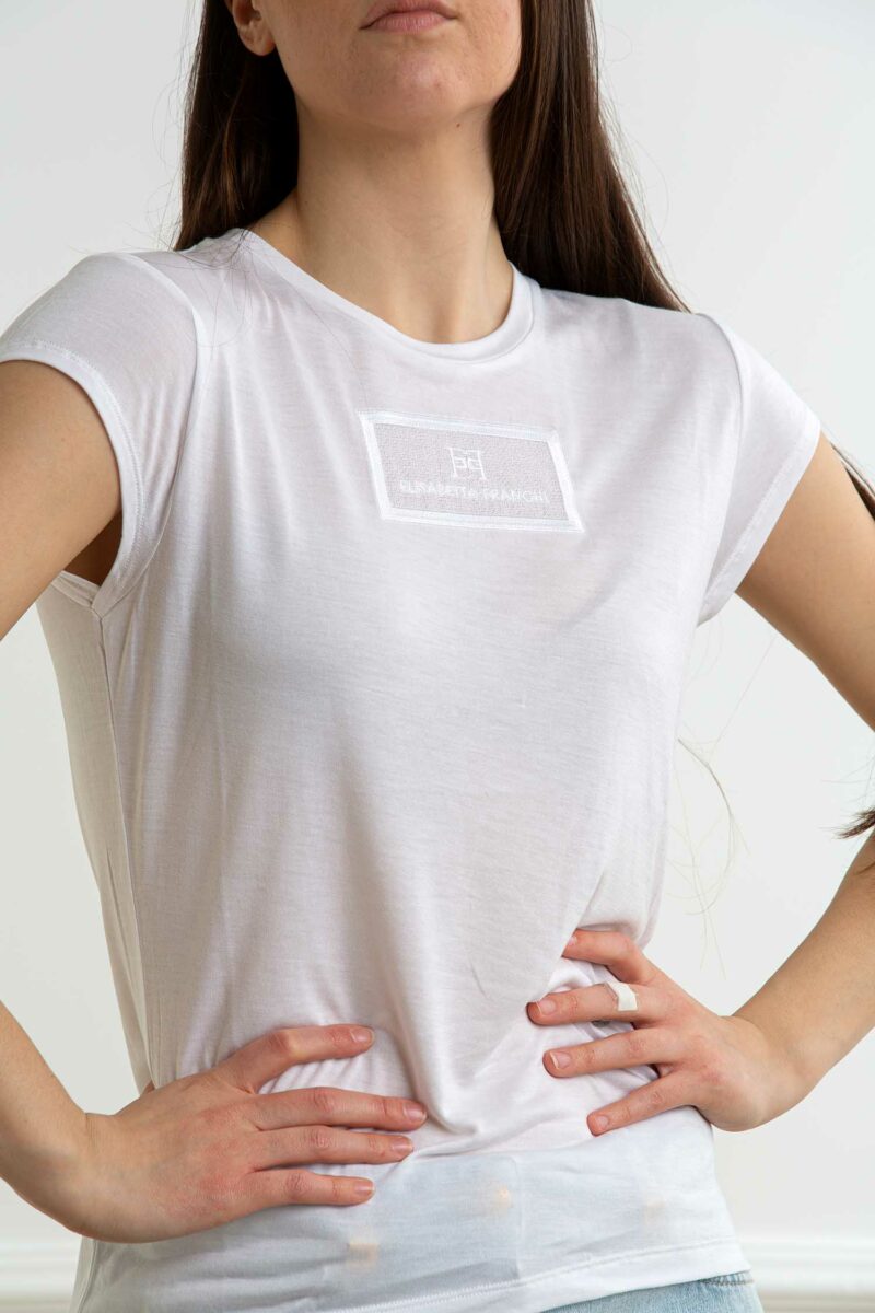 ELISABETTA FRANCHI-T-SHIRT-EFMA00451E2 GESSO 44