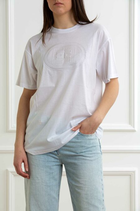 ELISABETTA FRANCHI-T-SHIRT-EFMA60N51E2 GESSO 42